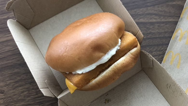 McDonald's Filet-O-Fish Sandwich in box