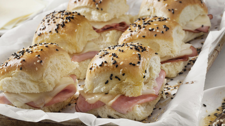 Ham and cheese sliders