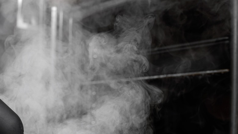 Steam cleaning oven
