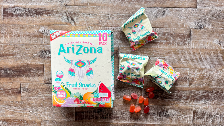 Arizona candies on brown surface