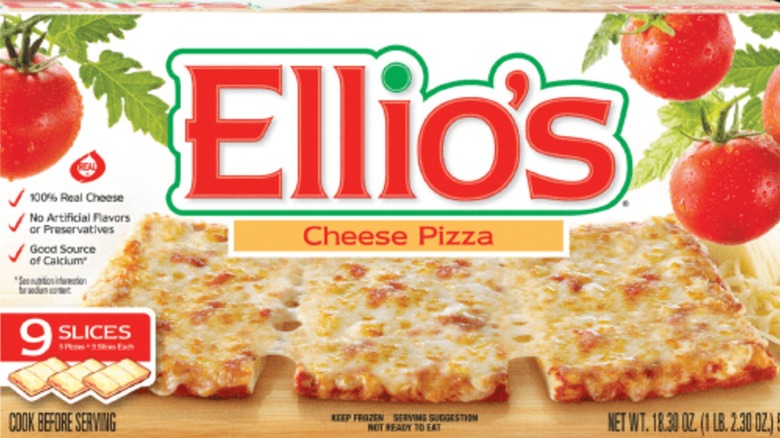 Ellio's frozen Cheese Pizza box