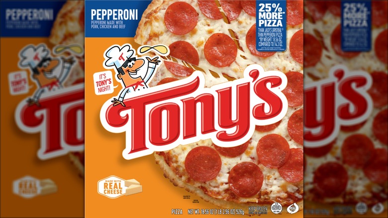 Box of Tony's Pepperoni Pizza