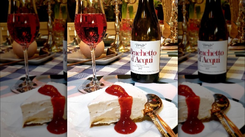 Braida Brachetto d'Acqui wine and dessert