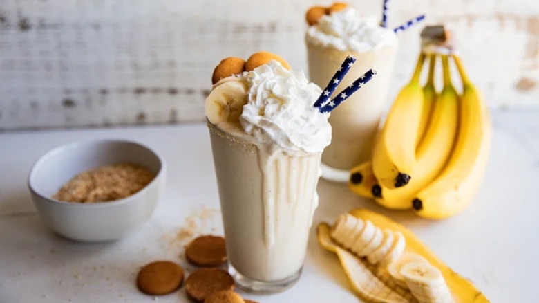 A banana pudding milkshake