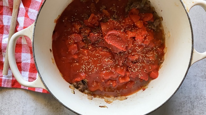 pasta in a dish