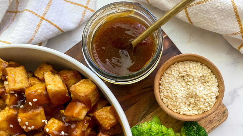 at-home teriyaki in dish 