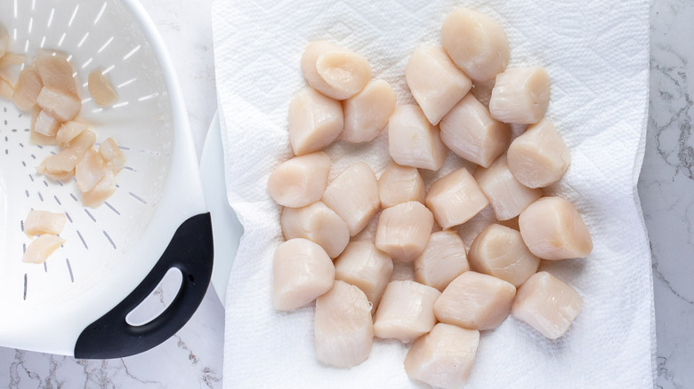 scallops with side muscles removed