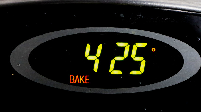 oven temperature digital display