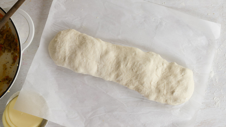 uncooked loaf of bread