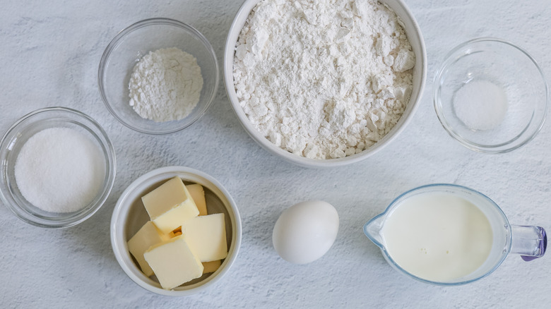 ingredients for classic English scones