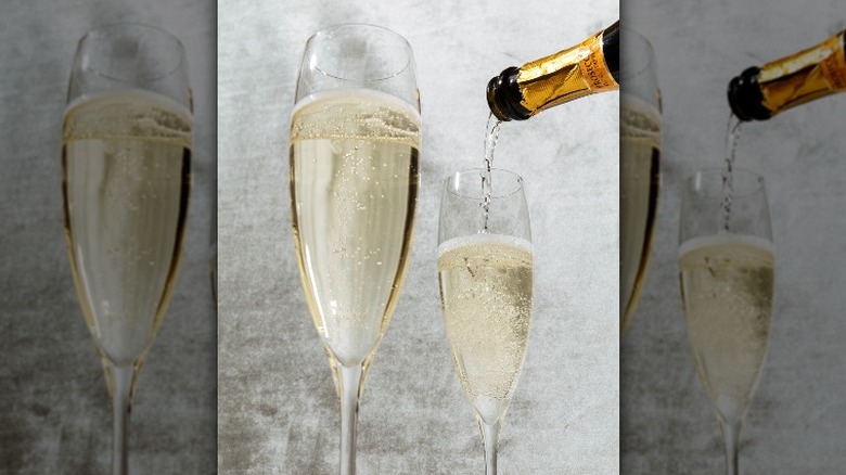 Prosecco and glasses