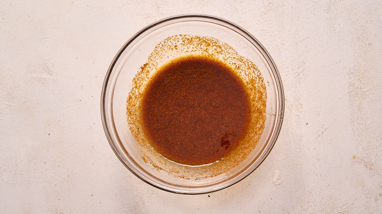 fish marinade in a bowl