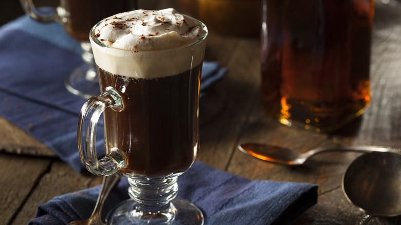 prepared Irish coffee