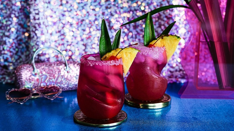 pink Malibu Barbie cocktails