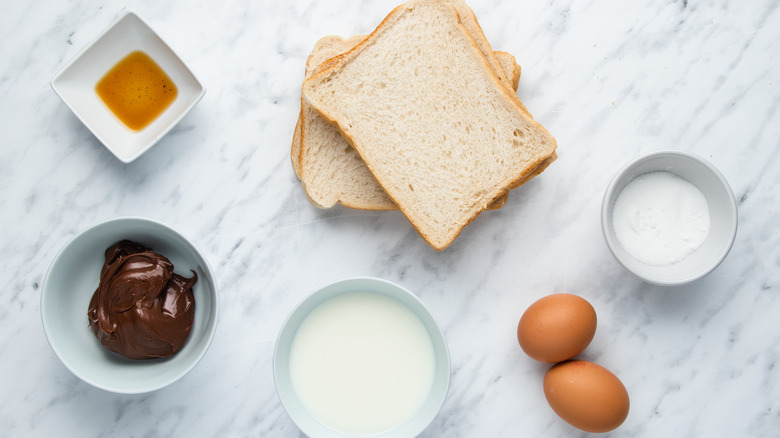 Nutella French toast ingredients
