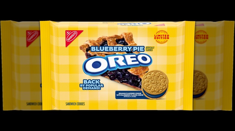 A package of Oreo Blueberry Pie Cookies