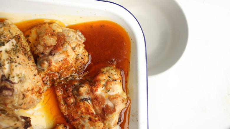 chicken thighs with oil 