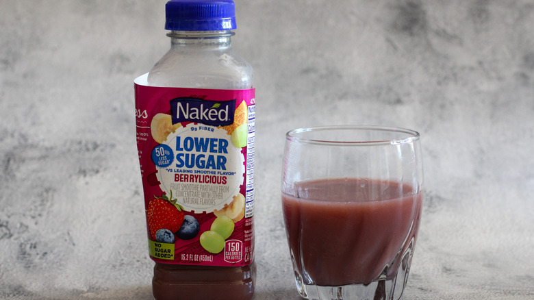 Berrylicious smoothie in glass