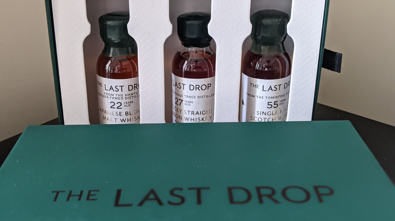 Sample bottles of The Last Drop 2025 Collection