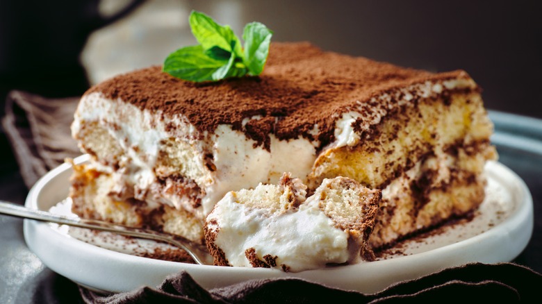 slice of tiramisu