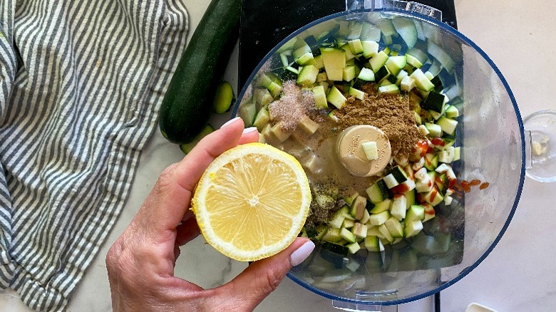 all ingredients in the food processor