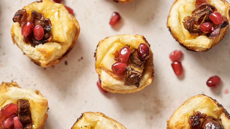 cheesy puff pastry on a table