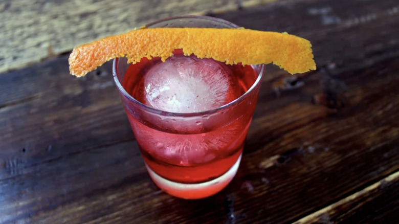 Primer Número cocktail with orange twist