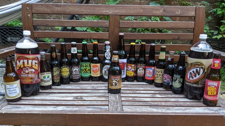 bottles of great root beers