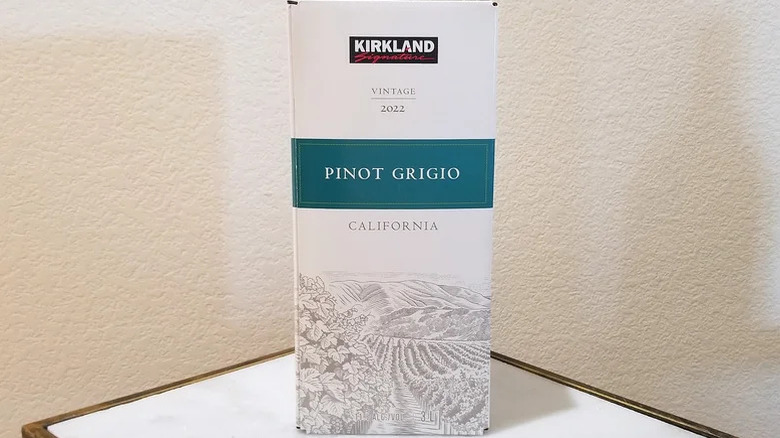 Box of Kirkland Signature California Pinot Grigio