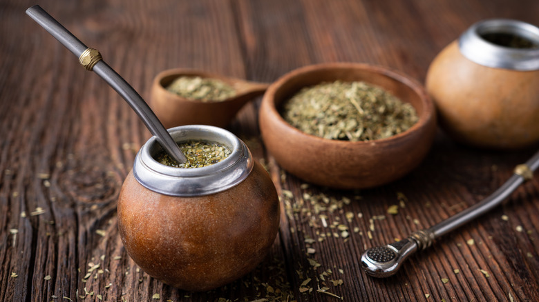 Yerba mate leaves