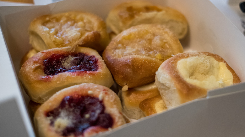 White box filled with kolaches