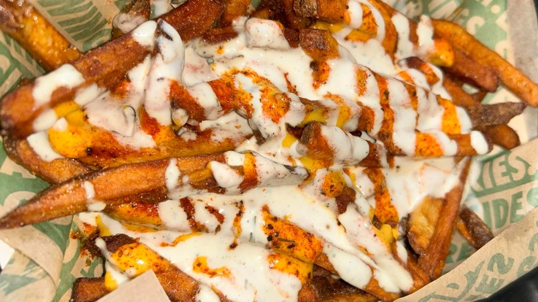 closeup of Wingstop Voodoo fries