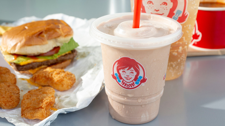 Wendy's meal with a Frosty