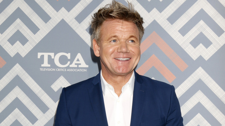 Gordon Ramsay smiling for picture